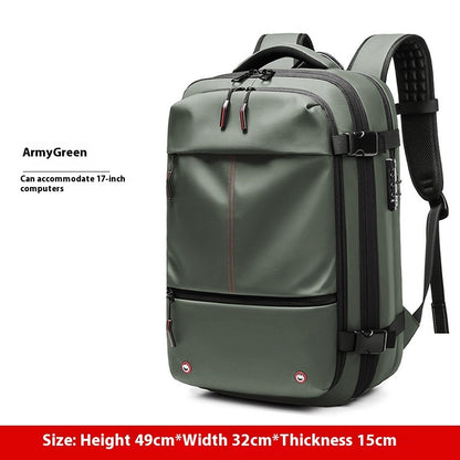 Men’s Business Travel Laptop Backpack with Compression, Large Capacity