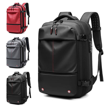 Men’s Business Travel Laptop Backpack with Compression, Large Capacity