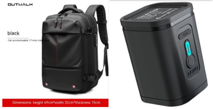Men’s Business Travel Laptop Backpack with Compression, Large Capacity