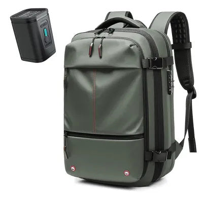 Men’s Business Travel Laptop Backpack with Compression, Large Capacity
