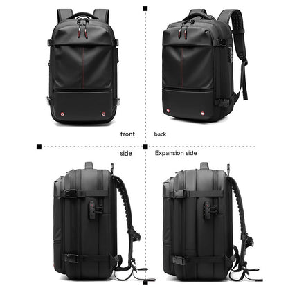 Men’s Business Travel Laptop Backpack with Compression, Large Capacity