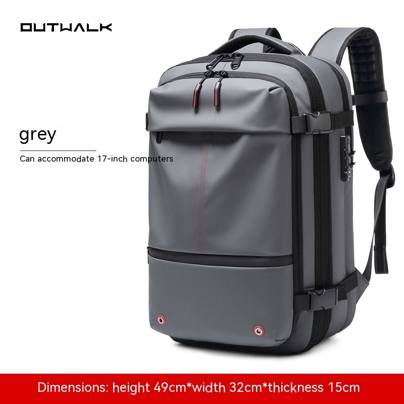 Men’s Business Travel Laptop Backpack with Compression, Large Capacity